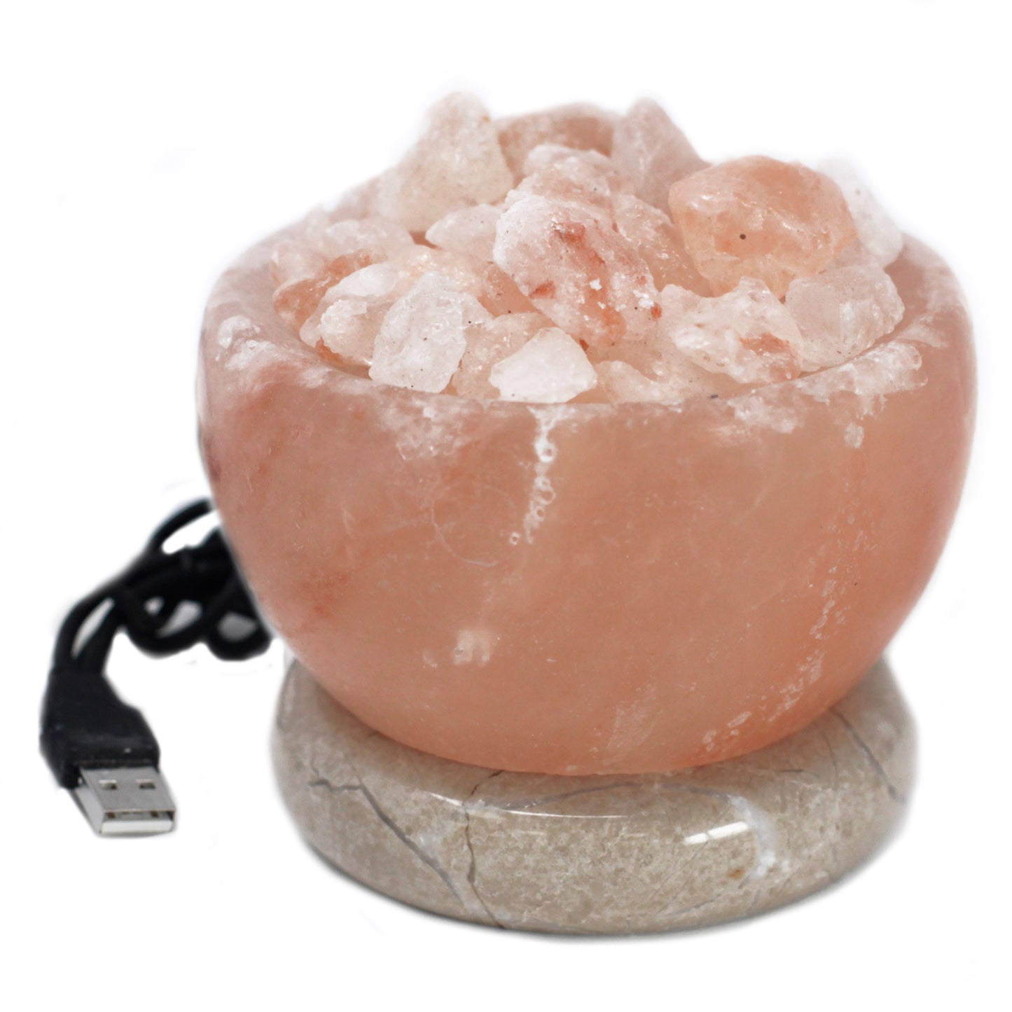 Pink Himalayan Salt |  Colour Changing USB Lamp | Mini Fire Bowl & Chunks