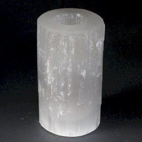 Tealight Holder | White Selenite | Cylinder | 4 Sizes