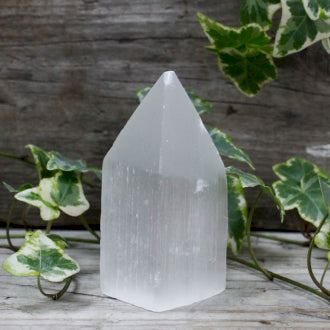 Crystals | White Selenite | Pencil Point Towers | 3 Sizes