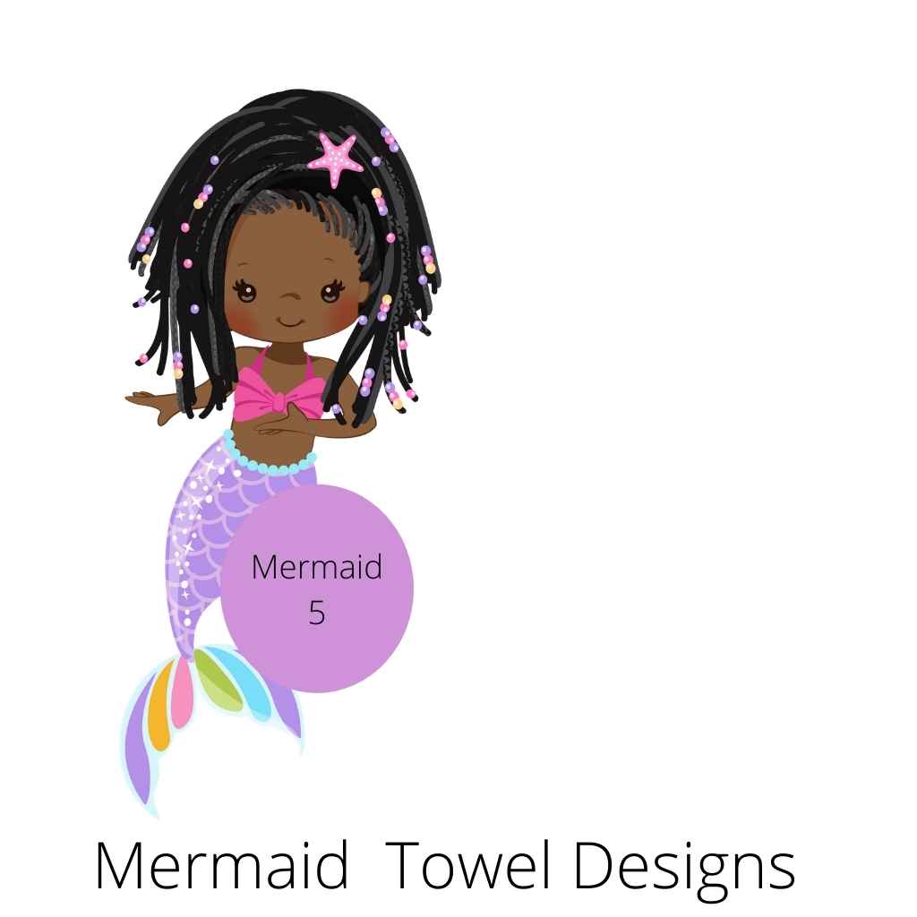 Personalised Mermaid Towels | Girls | Bath & Beach