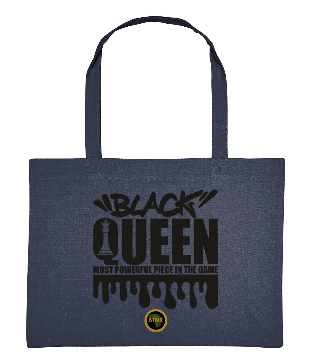 Large Shopping Bag - Black Queen Chess