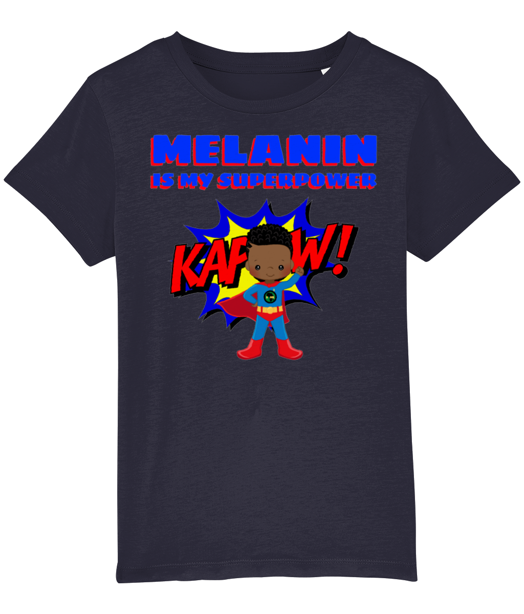 Kapow! Melanin is my SuperPower T Shirt | BLM Kids | Superheroes