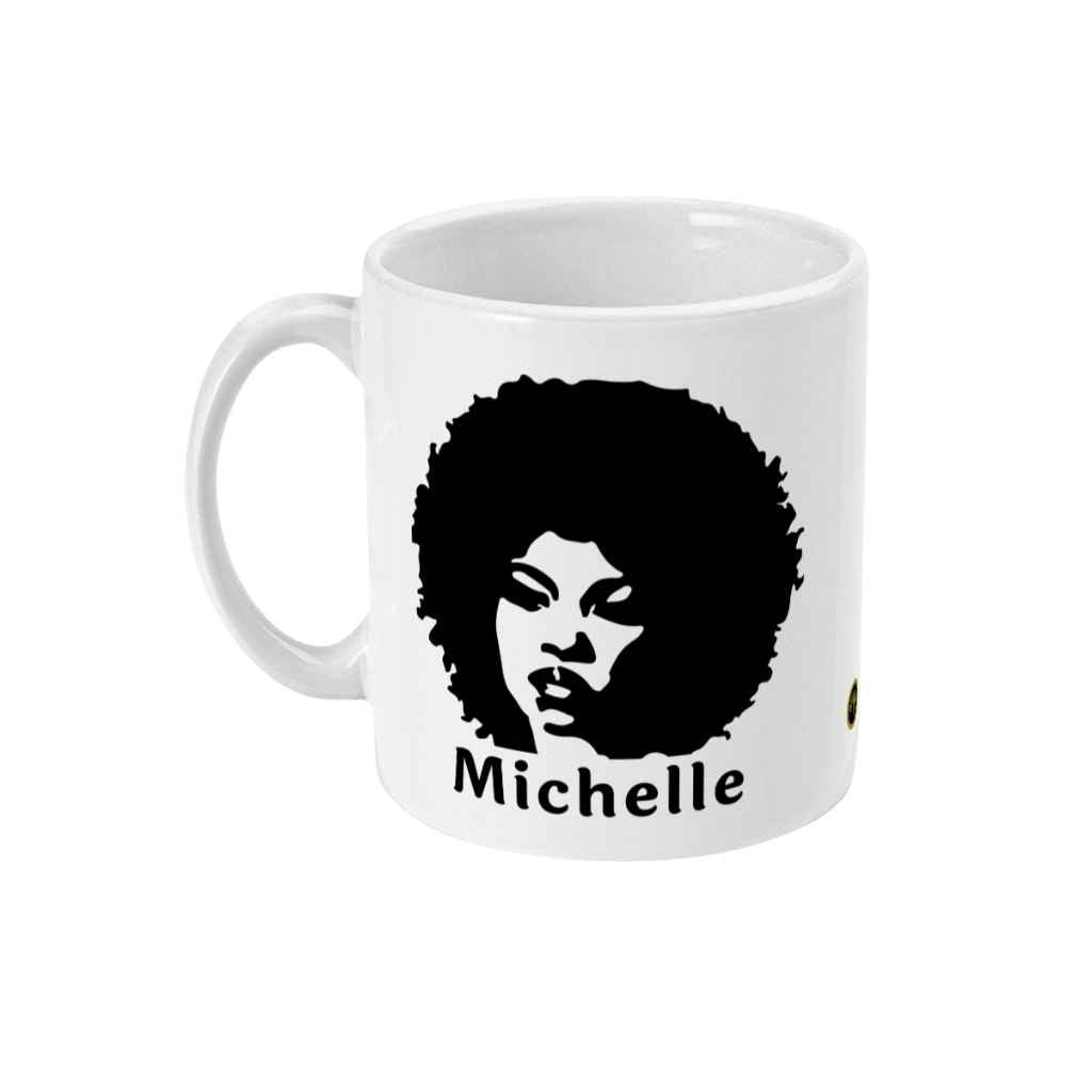Black & Beautiful  with Afro Woman Cup