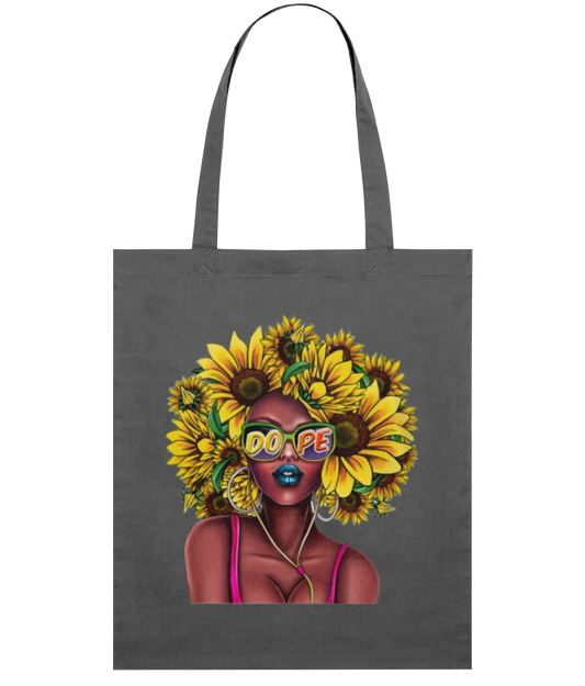 Lightweight Tote Bag Sunflower Afro