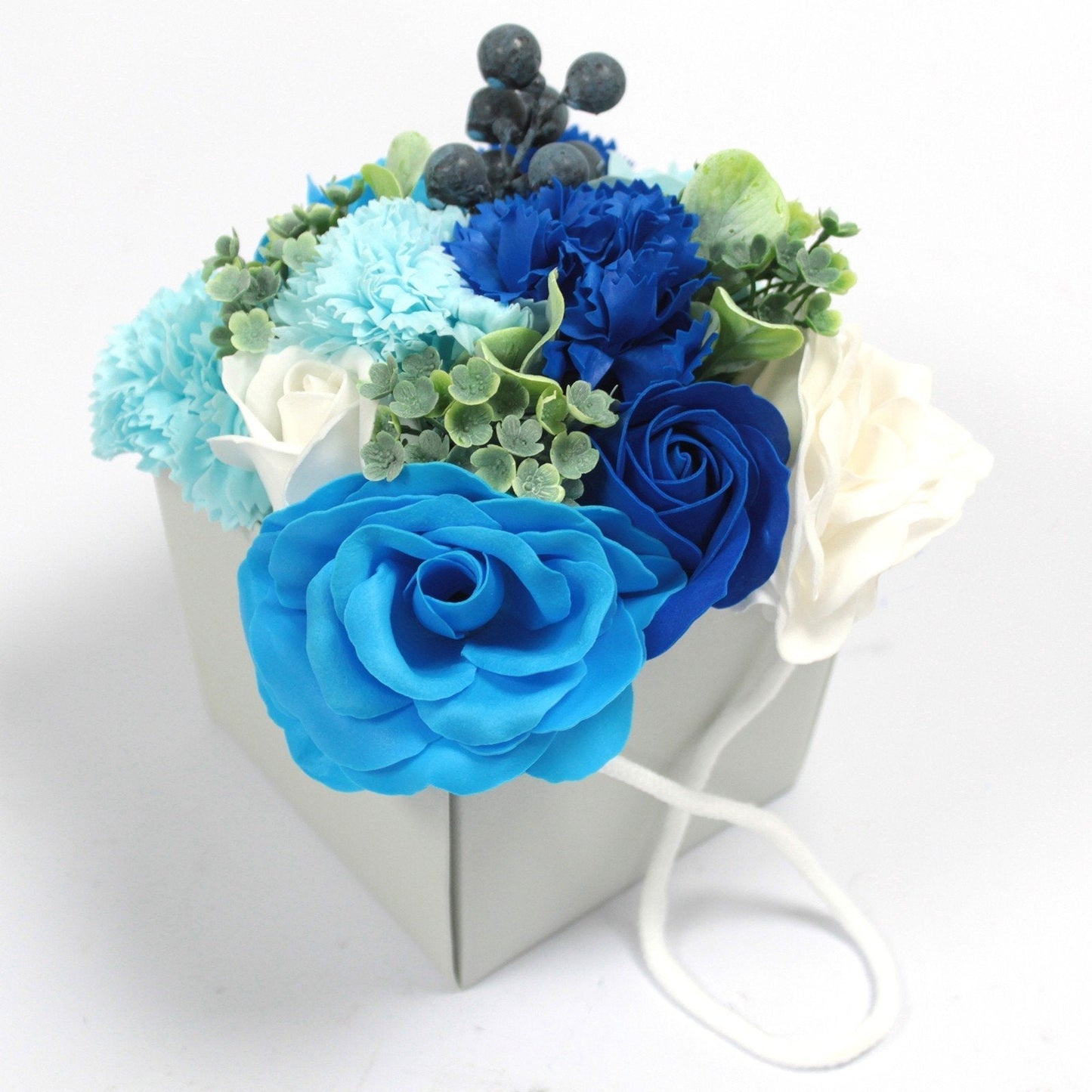 Luxury Soap Flowers | Gift Bag Bouquets | Blue