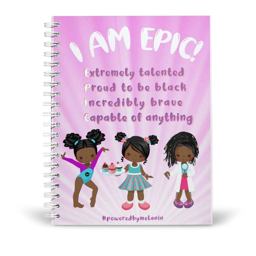 Personalised I am EPIC Girls Notebook