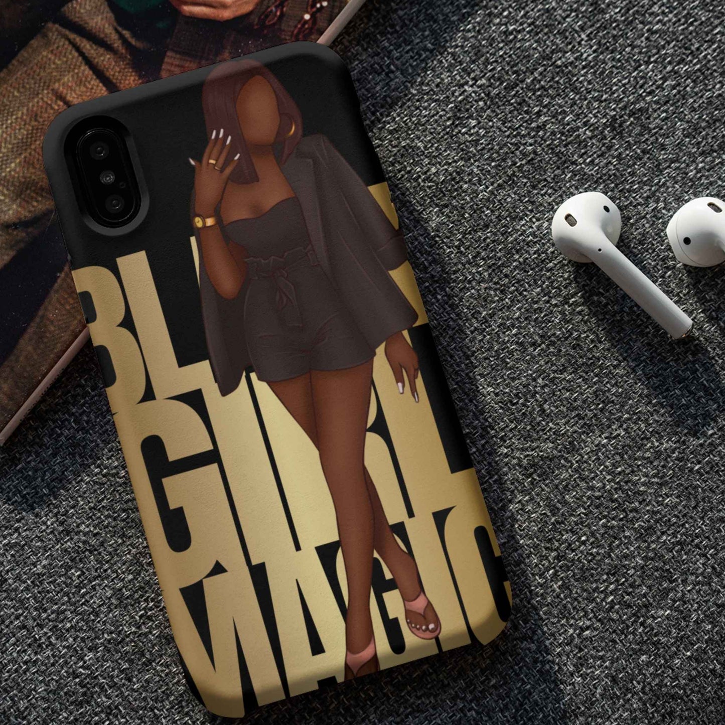 Black Girl Magic Sista | Personalised Tough iPhone Cases | 12, 13 Pro