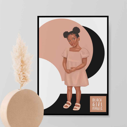 Black Girl Magic | Young Girl Right Print
