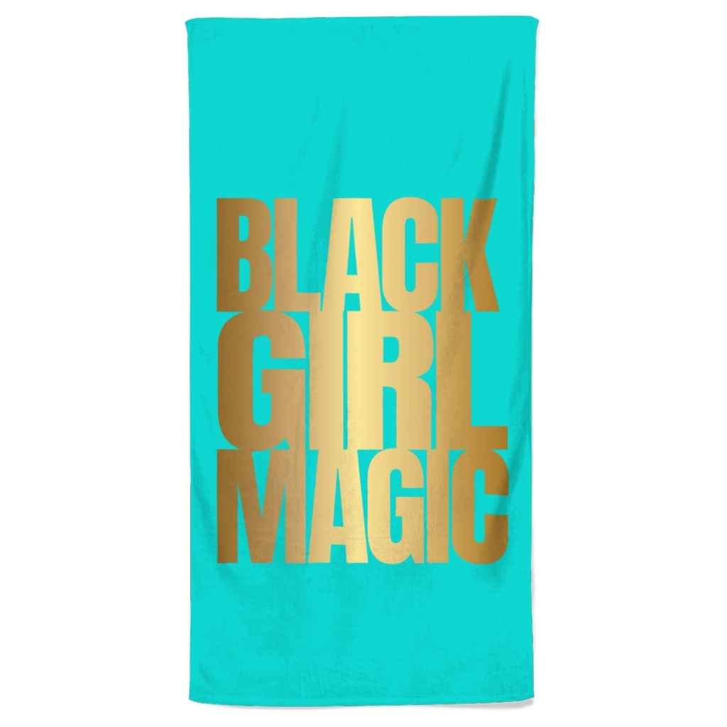 Personalised Black Girl Magic Towel