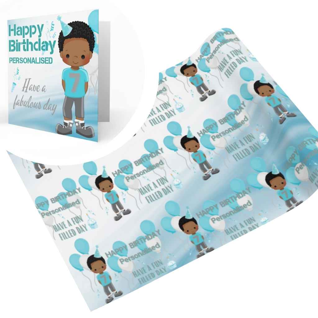 Personalised Wrapping Paper | Birthday Boy Age