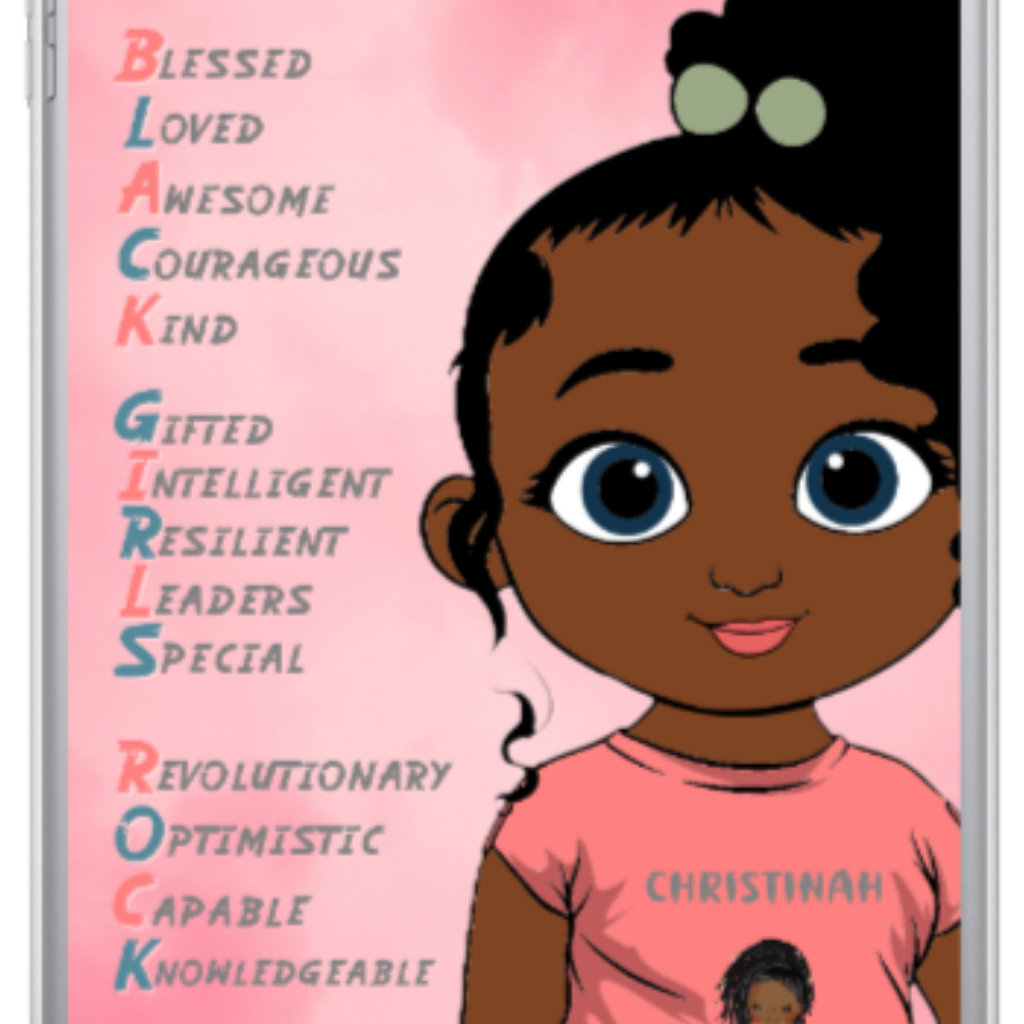Personalised Kids Afrocentric iPad Case | Black Girls Rock