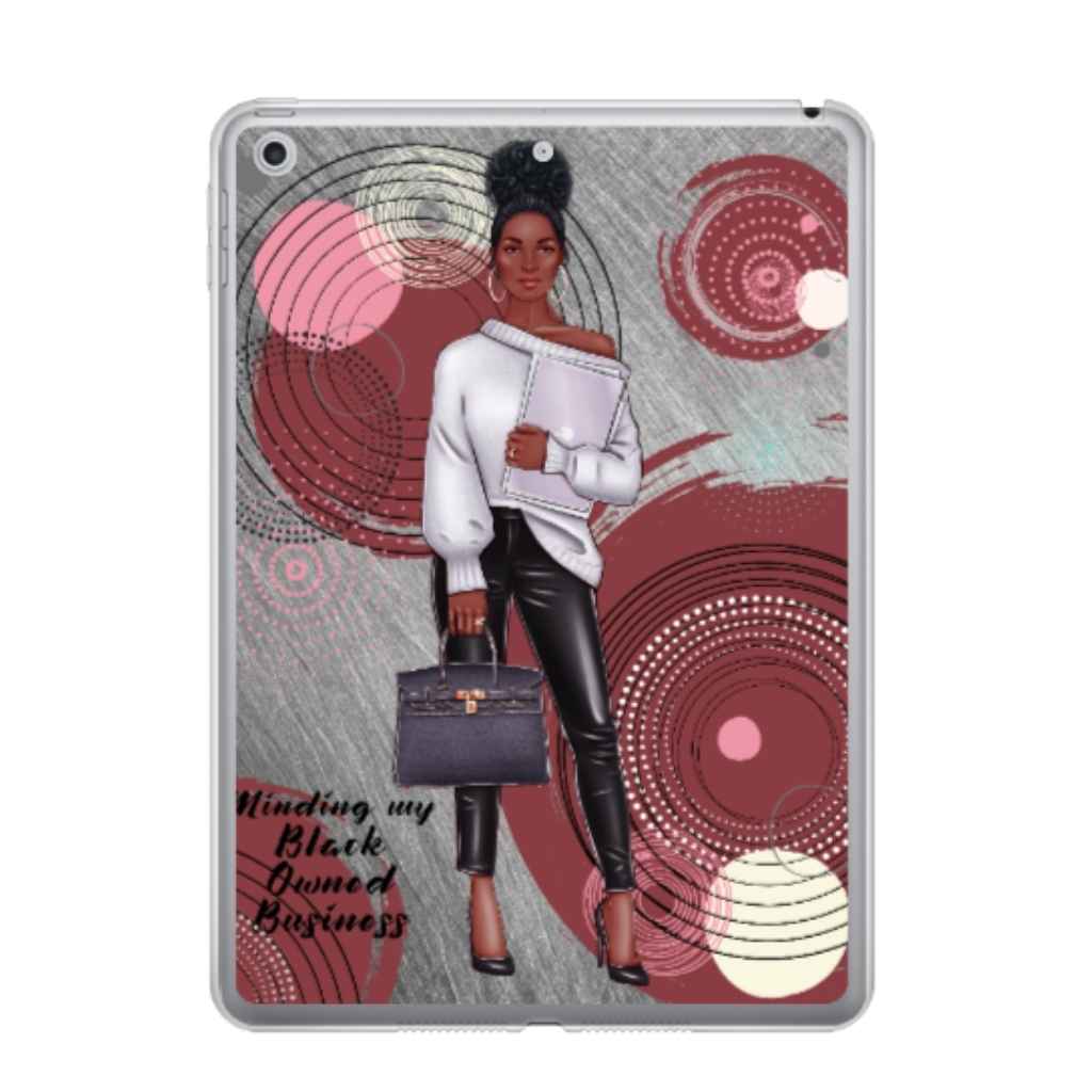 Personalised Afrocentric iPad Case | Black Businesswoman  Minding by Black Owned Business