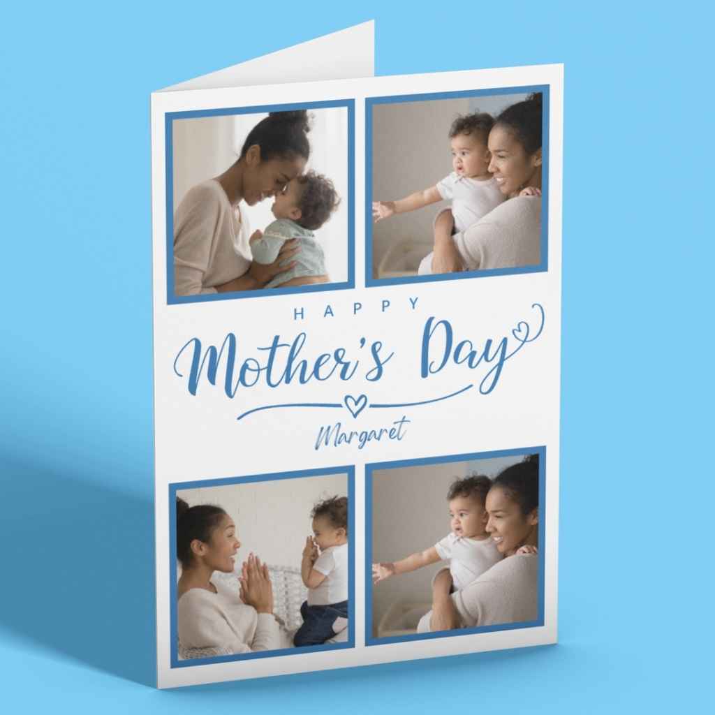 Mother's Day Cards | 4 Photo Upload | Happy Mother's Day
