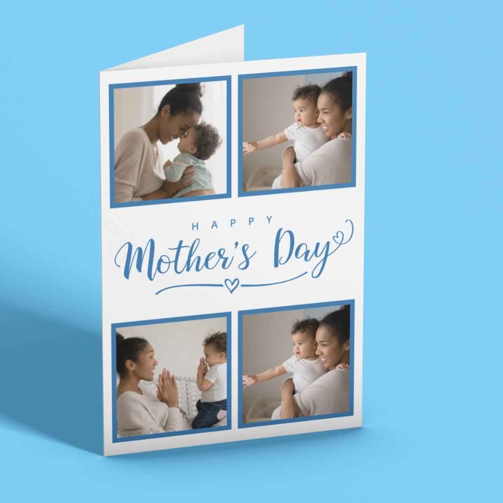 Mother's Day Cards | 4 Photo Upload | Happy Mother's Day