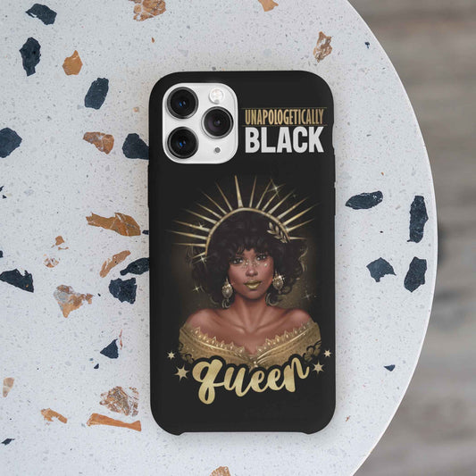Unapologetically Black Queen | Personalised Slim iPhone Cases | 12, 13 Pro