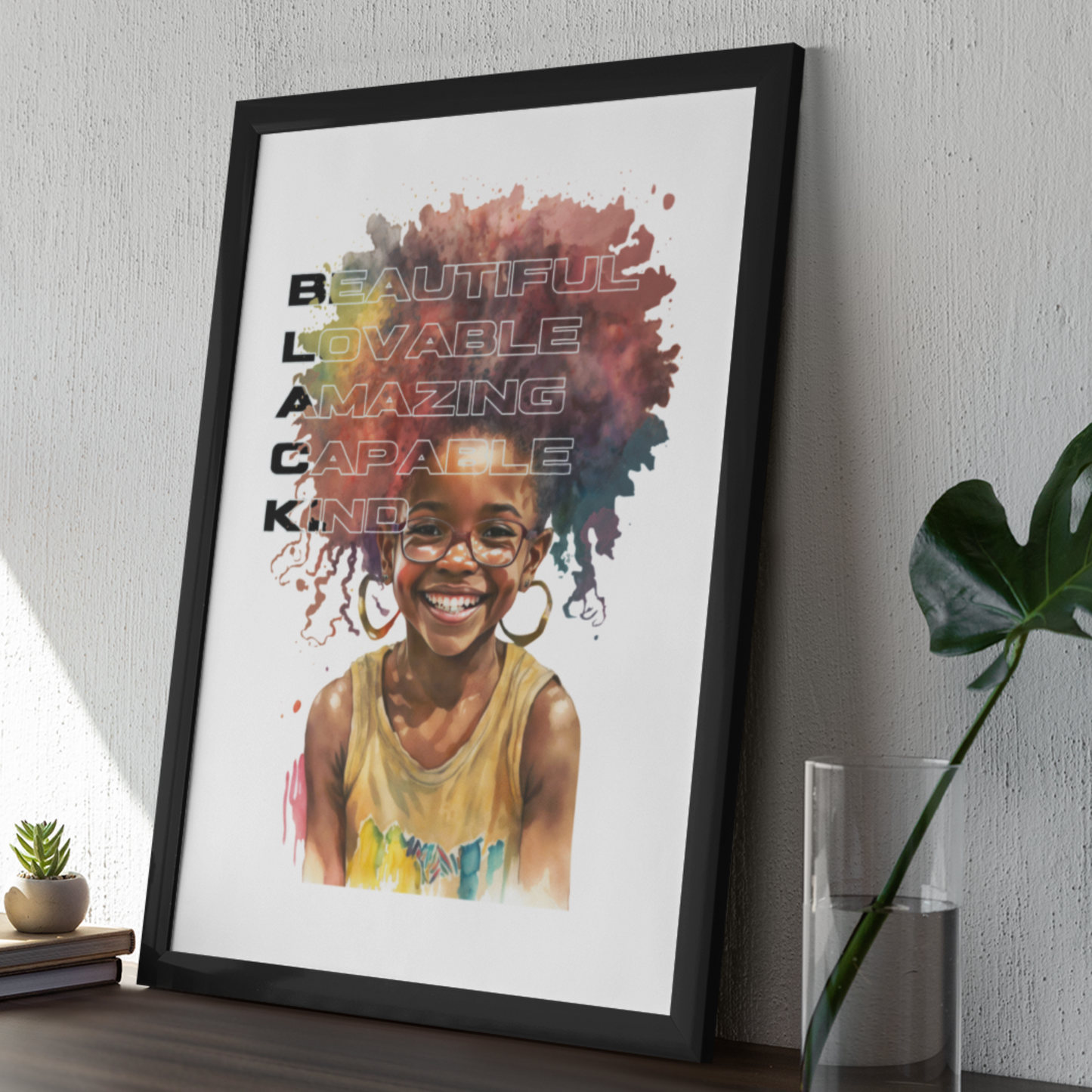 B.L.A.C.K Afrofuturistic Girl Print