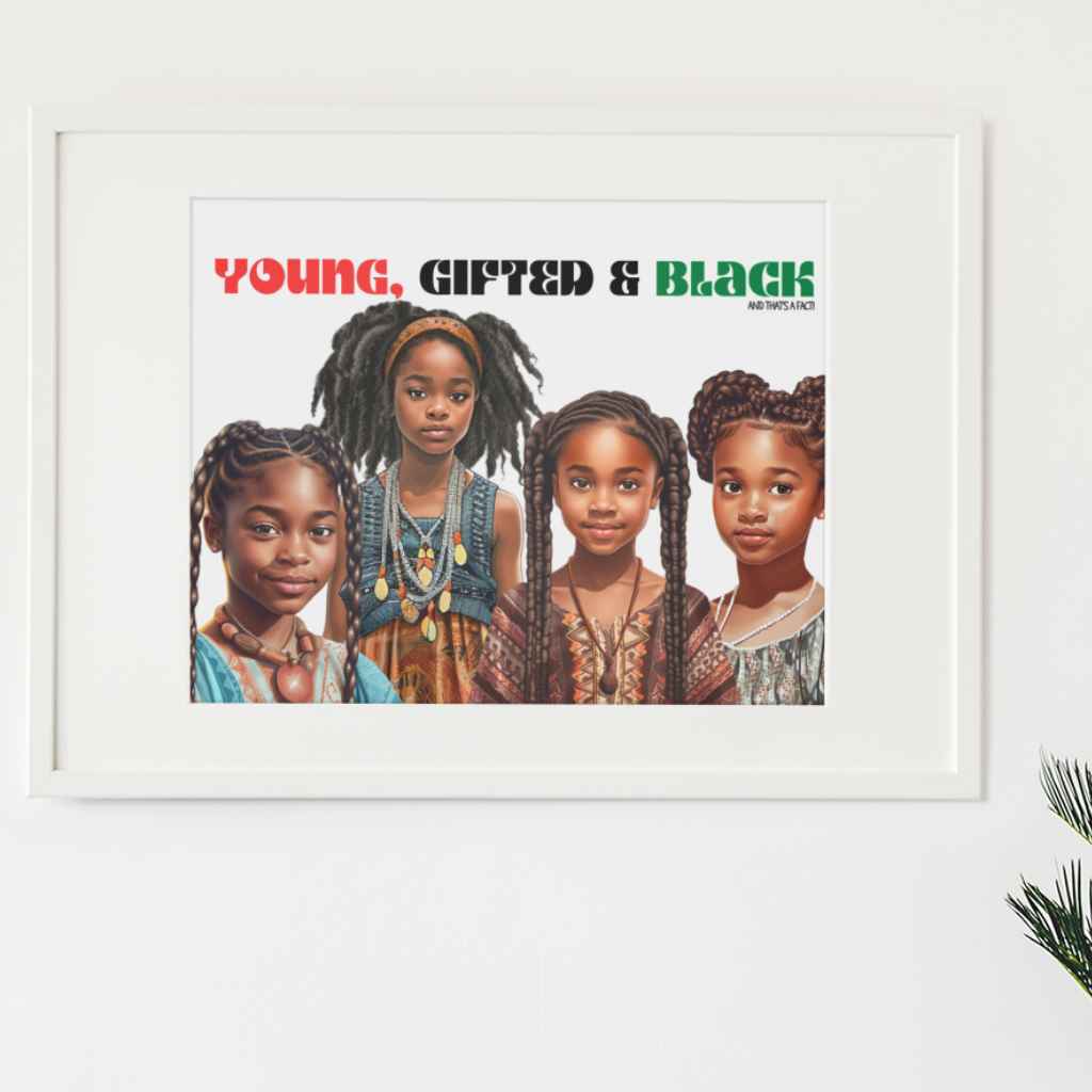 Young, Gifted & Black Boy Group Print