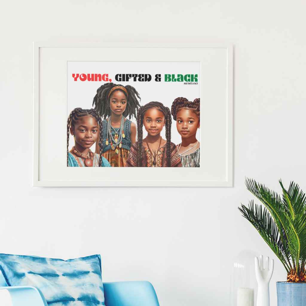 Young, Gifted & Black Boy Group Print