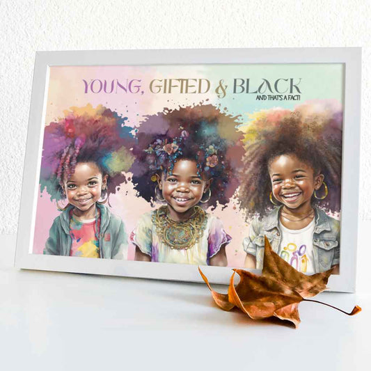 Young, Gifted & Black Girls Group Print