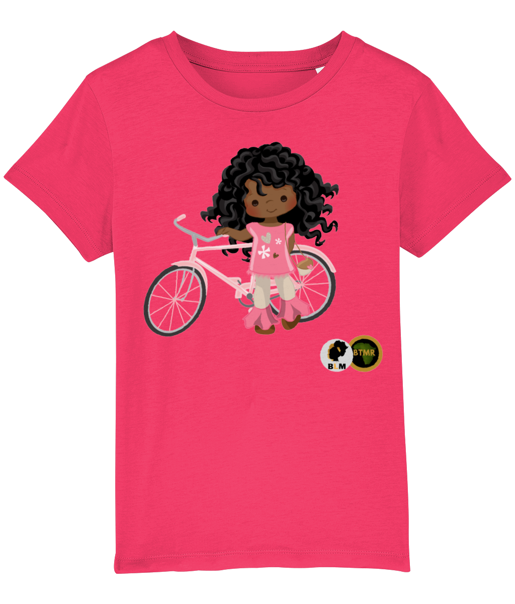 Girls T Shirt - Girl Biker