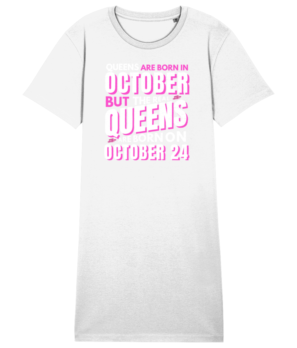 T Shirt Dress | Organic Cotton | Queens are Born in...