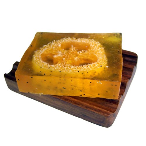 Luxury Handmade Loofah Soap | Slice & Loaf  | Herby Peppermint Scrub