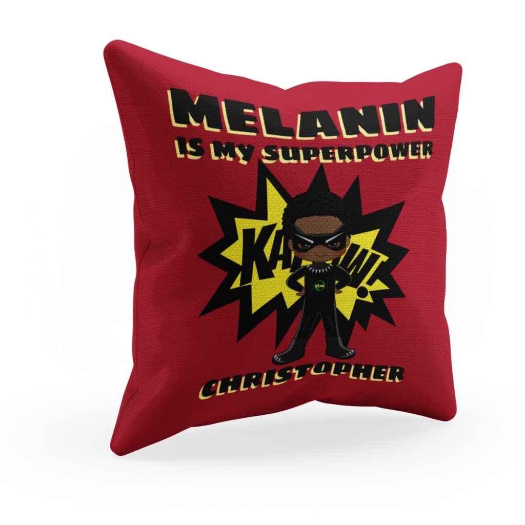 Personalised Cushions | BLM Kids | Melanin SuperPower