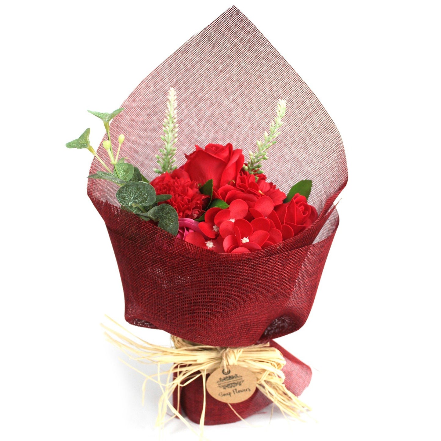 Luxury Soap Flowers | Red Roses Standing Bouquet
