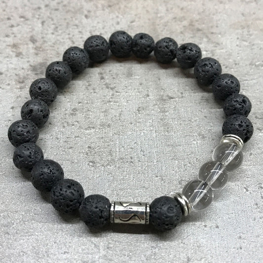 Lava Stone Bracelet | Tribal & Rock Quartz