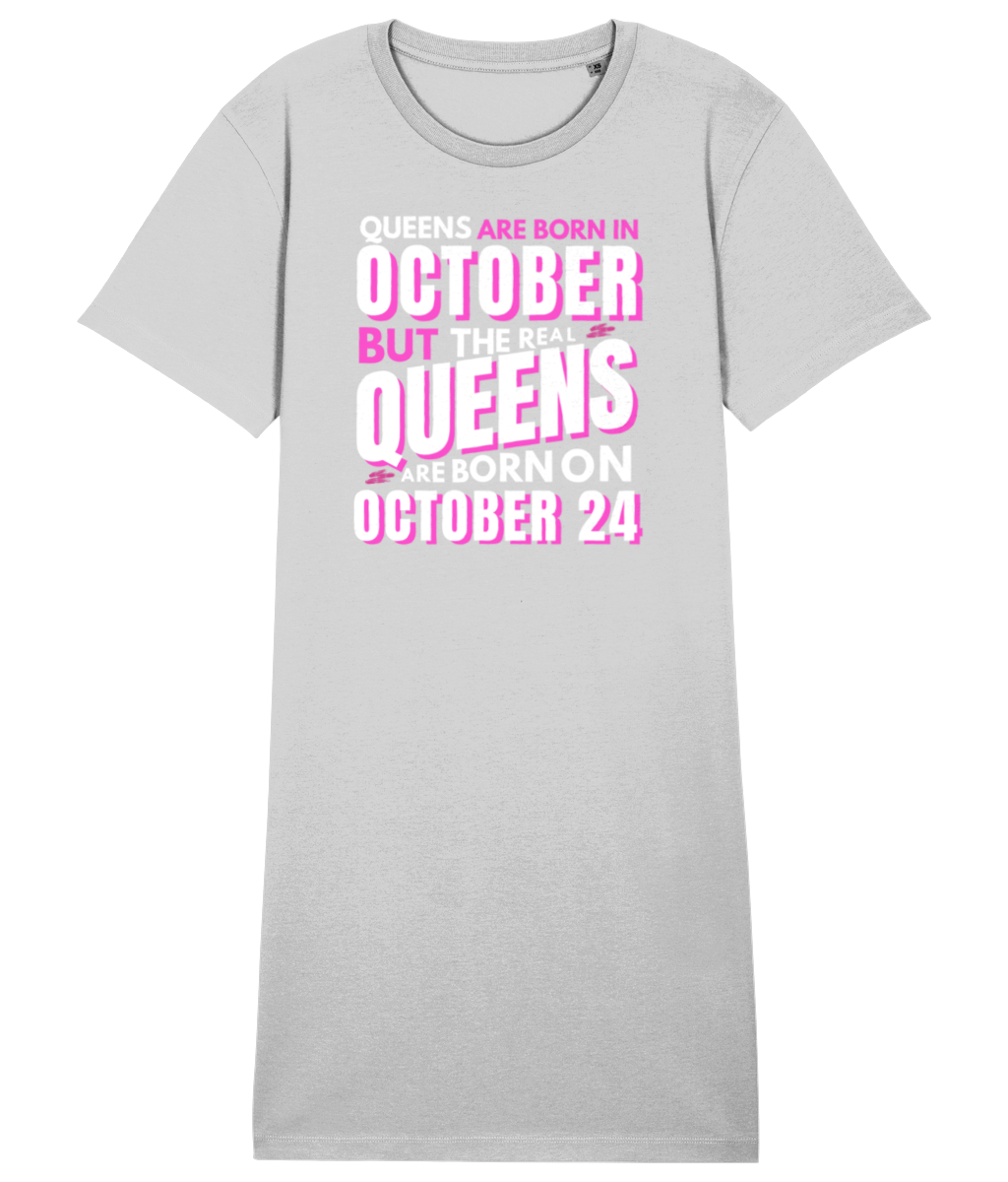 T Shirt Dress | Organic Cotton | Queens are Born in...