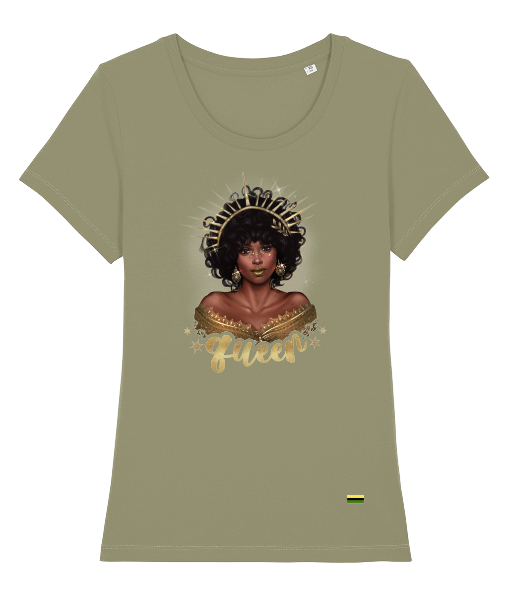 Queen| Fitted Women's Organic Cotton T Shirt