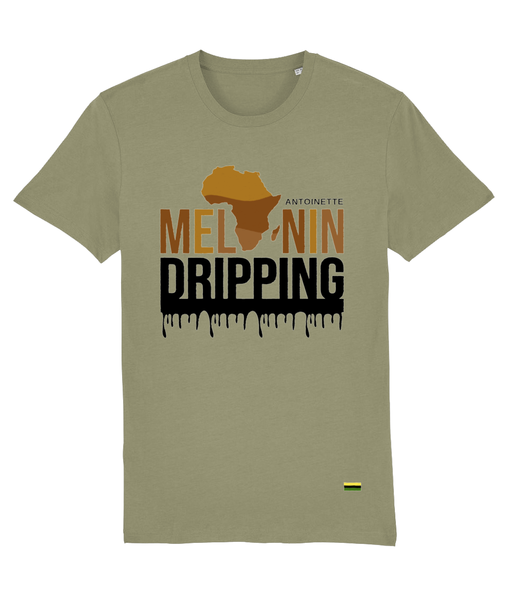 Melanin Dripping Organic Cotton Unisex T Shirt