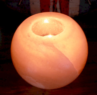 Pink Himalayan Salt | Tealight Holder | Round