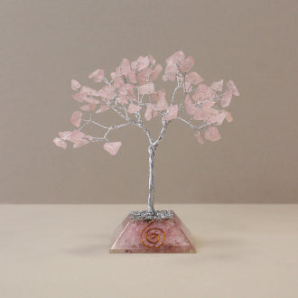 Gemstone Tree | Orgonite Base | Rose Quartz