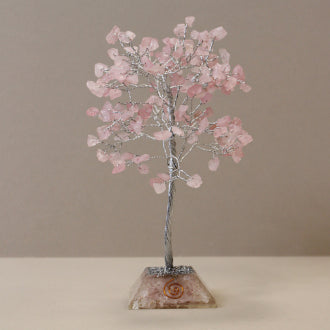 Gemstone Tree | Orgonite Base | Rose Quartz