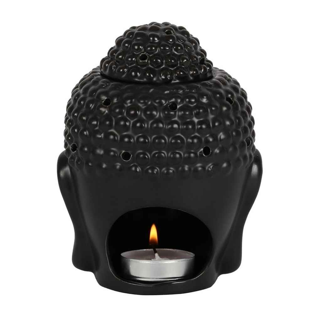 Home Aroma | Burners | Matte Black Buddha Head
