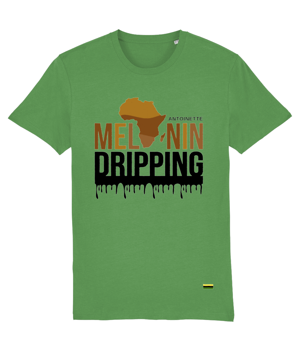 Melanin Dripping Organic Cotton Unisex T Shirt