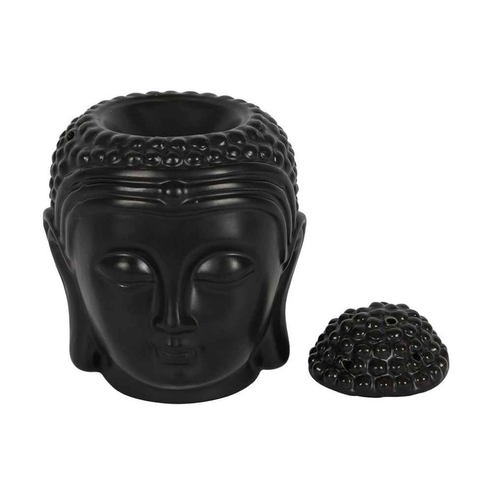 Home Aroma | Burners | Matte Black Buddha Head