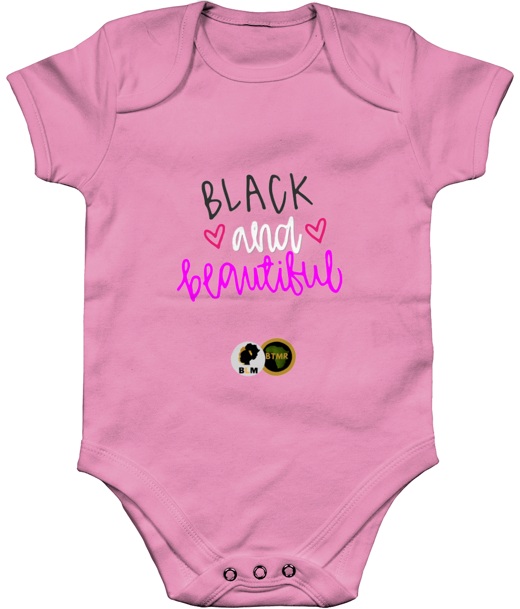 Pink Short Sleeve Baby Bodysuit/BabyGrow