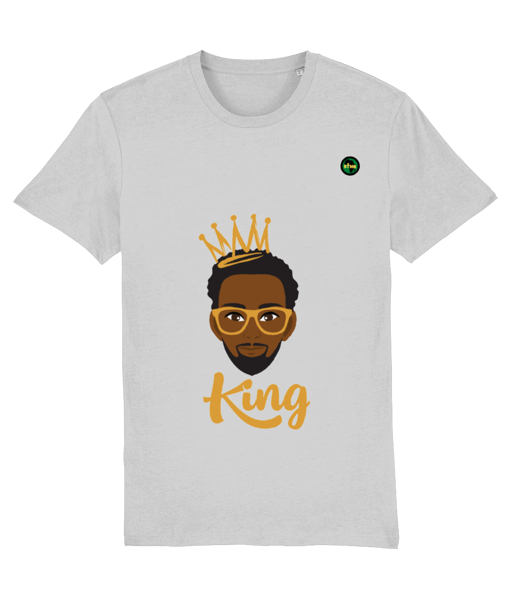Organic Cotton T Shirt | Mens | Black King Crown