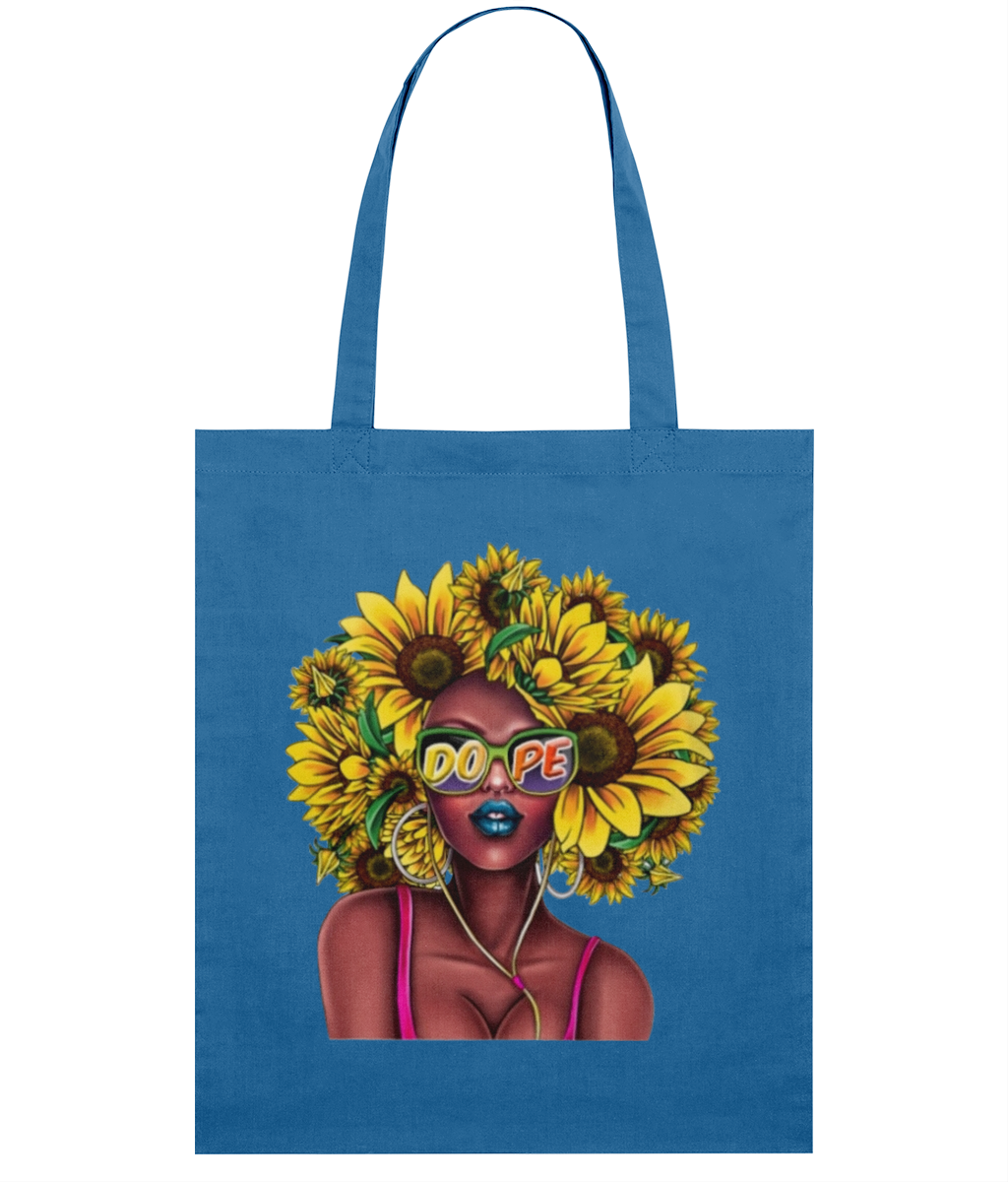 Lightweight Tote Bag Sunflower Afro
