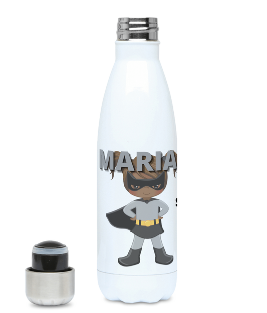 Personalised BLM Kids Hydro Flask - Grey SuperHeroine