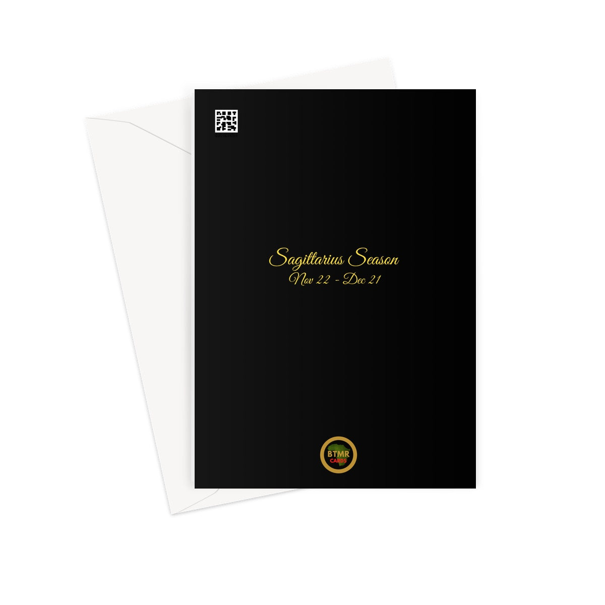 Sagittarius Birthday Card - Liquid Gold