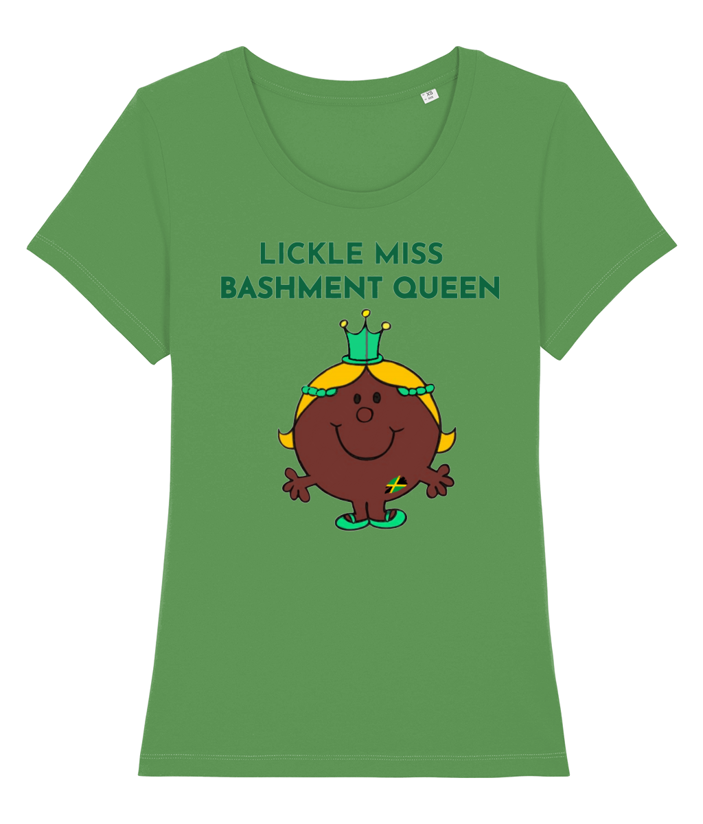Lickle Miss Bashment Queen Fitted T Shirt