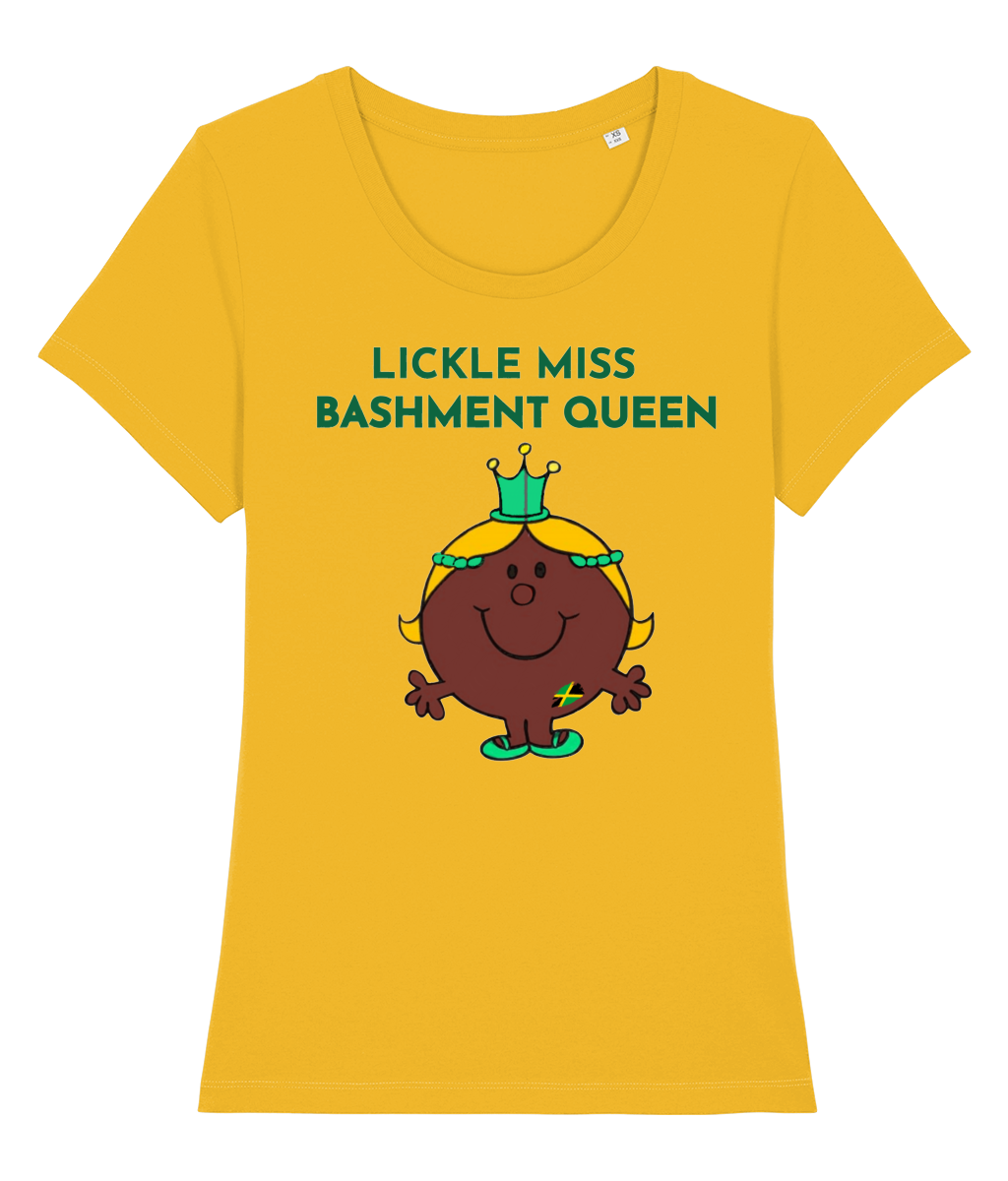 Lickle Miss Bashment Queen Fitted T Shirt