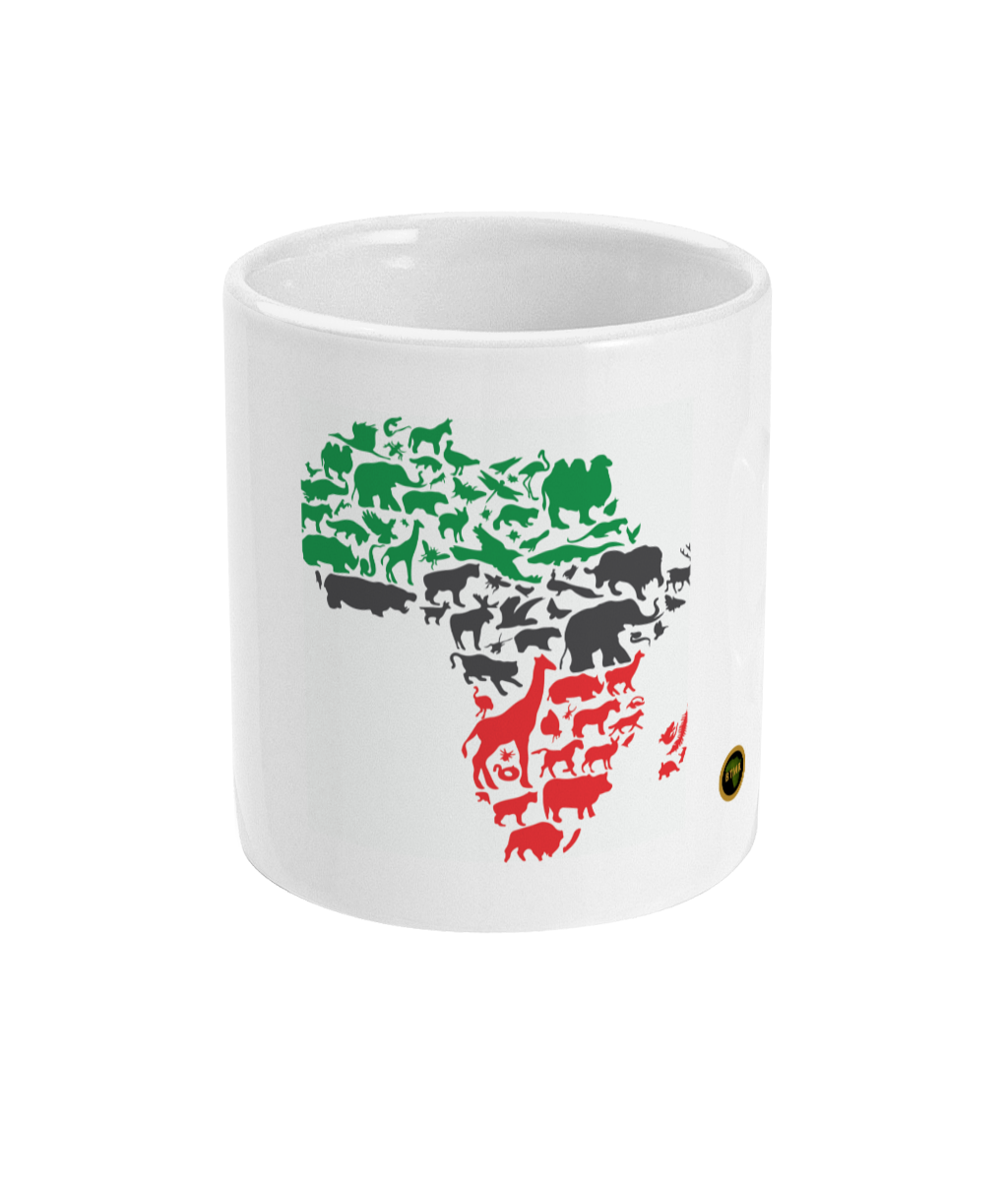 Animals of Africa Map Cup