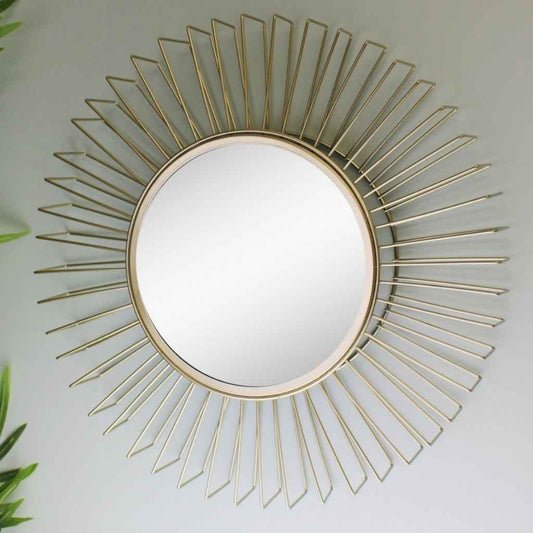 Accent Mirror |  Gold Wire | 3D