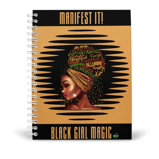 Personalised A5 Manifest It! BlackGirlMagic Notebook