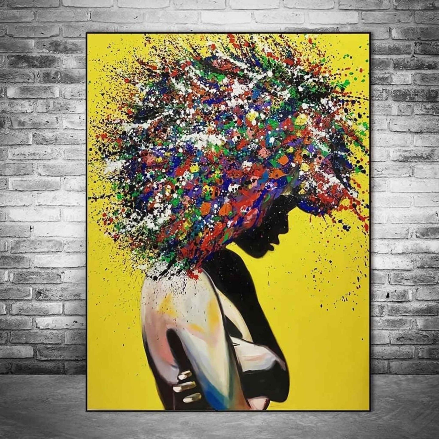 BTMR Home - Rainbow Afro Digital Canvas Print