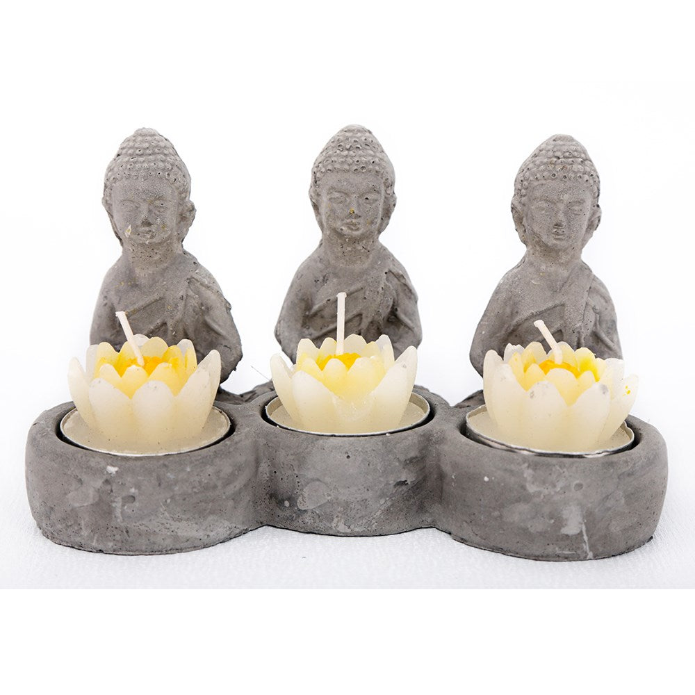 Tealight Holder |  Buddha & Lotus Flower